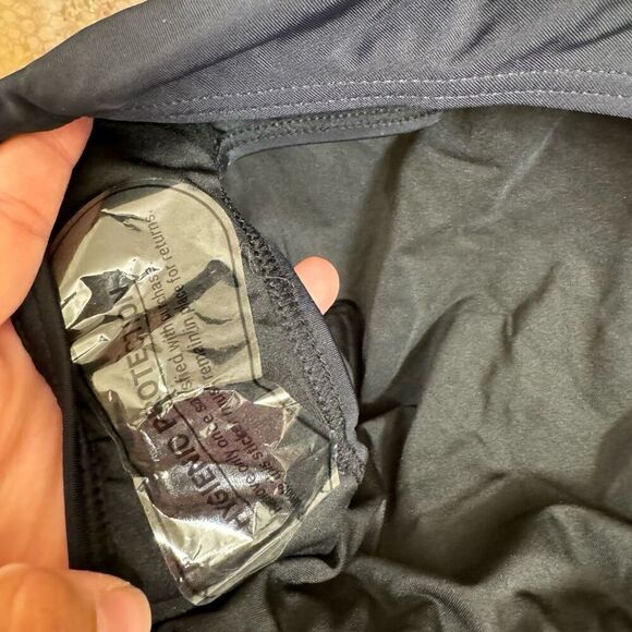 Tempt Me Black Halter Neck Sheer Striped One Piece Swimsuit Med NWT - Picture 4 of 8